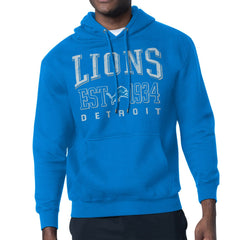 Detroit Lions  Starter Retro Team Logo Pullover Hoodie