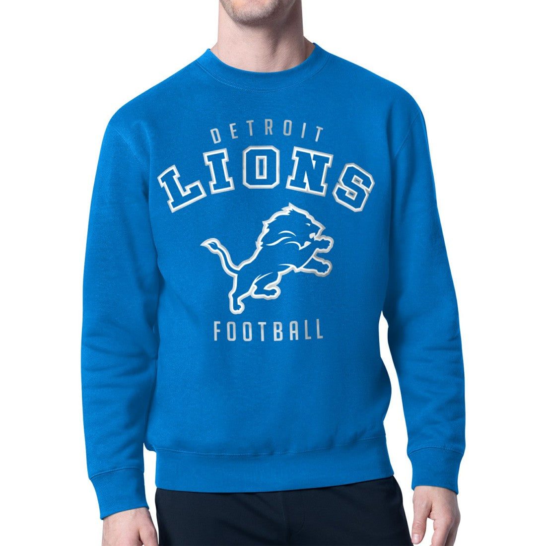 Detroit Lions  Starter City Team Logo Pullover Sweatshirt