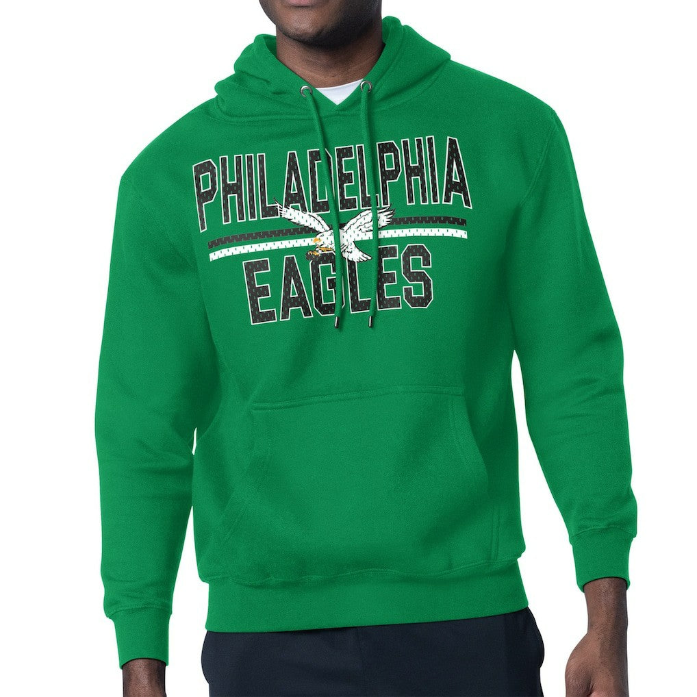 Philadelphia Eagles  Starter Team Retro Logo Fleece Tri-Blend Pullover Hoodie