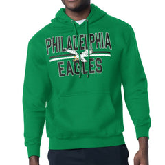 Philadelphia Eagles  Starter Team Retro Logo Fleece Tri-Blend Pullover Hoodie