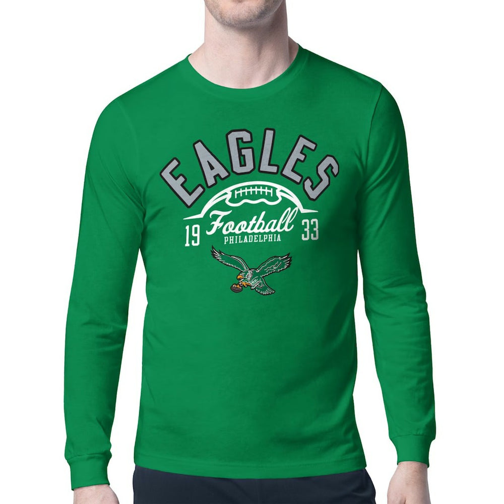 Philadelphia Eagles  Starter Half Ball Retro Logo Long Sleeve T-Shirt