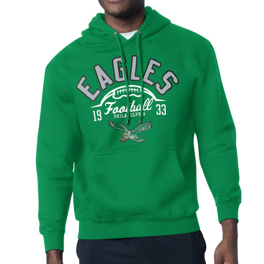 Philadelphia Eagles  Starter Half Ball Retro Logo Pullover Hoodie
