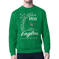 Philadelphia Eagles  Starter Team Retro Logo Fleece Tri-Blend Pullover Sweatshirt