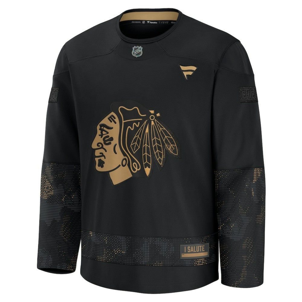 Chicago Blackhawks Fanatics 2024 Military Appreciation Practice Jersey Online