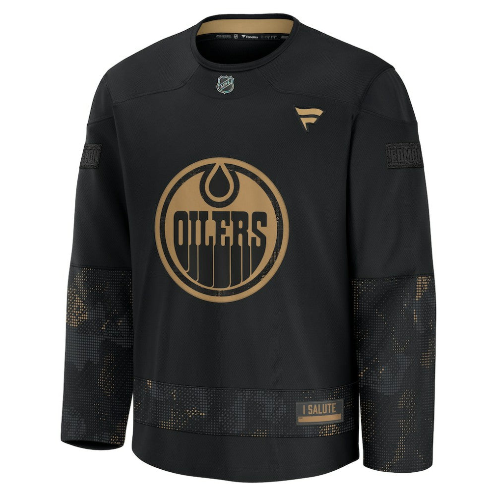 Edmonton Oilers Fanatics 2024 Military Appreciation Practice Jersey Sale