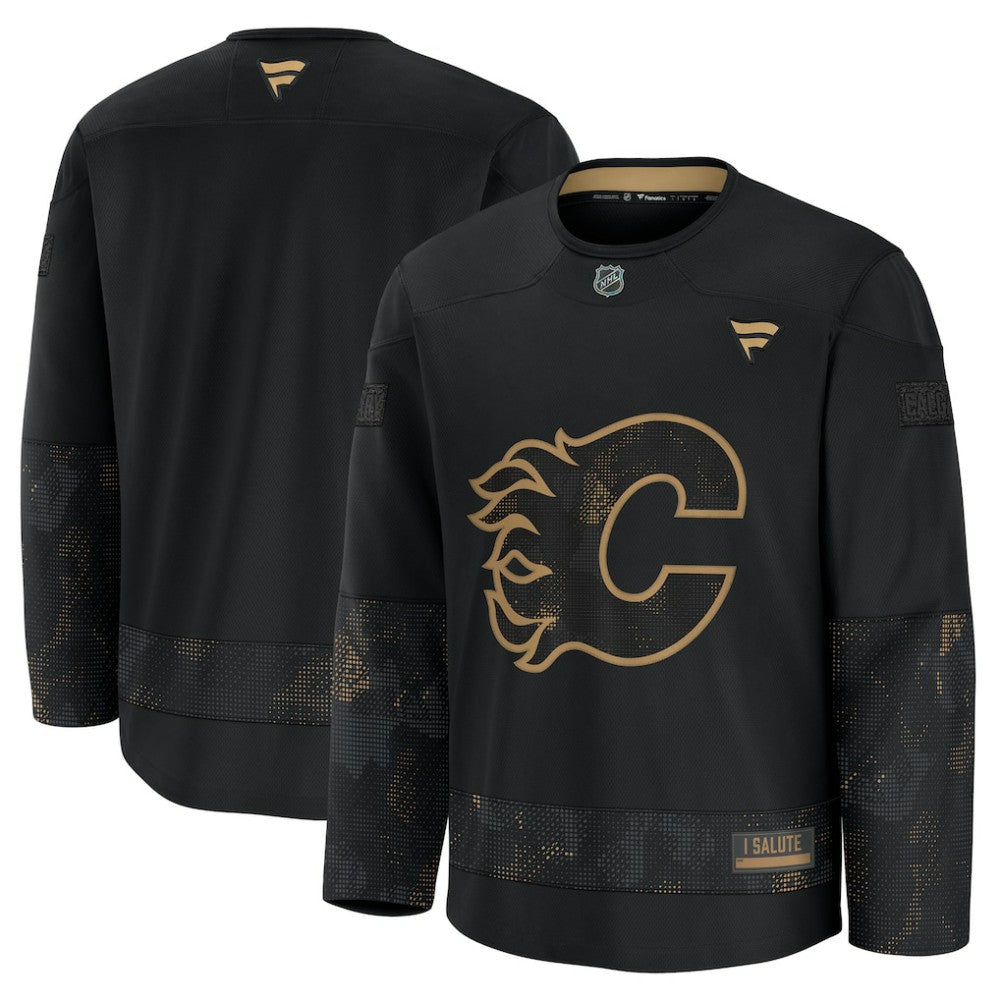 Calgary Flames Fanatics 2024 Military Appreciation Practice Jersey Discount