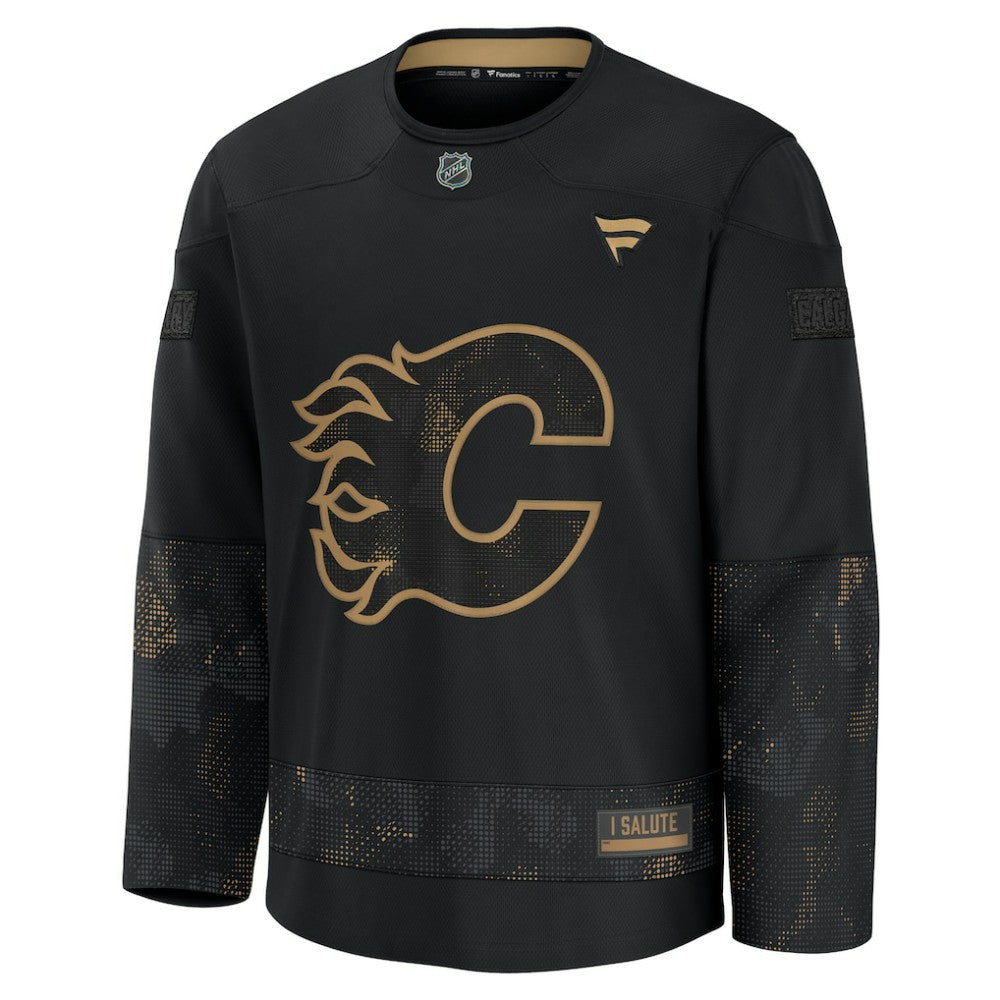 Calgary Flames Fanatics 2024 Military Appreciation Practice Jersey Discount