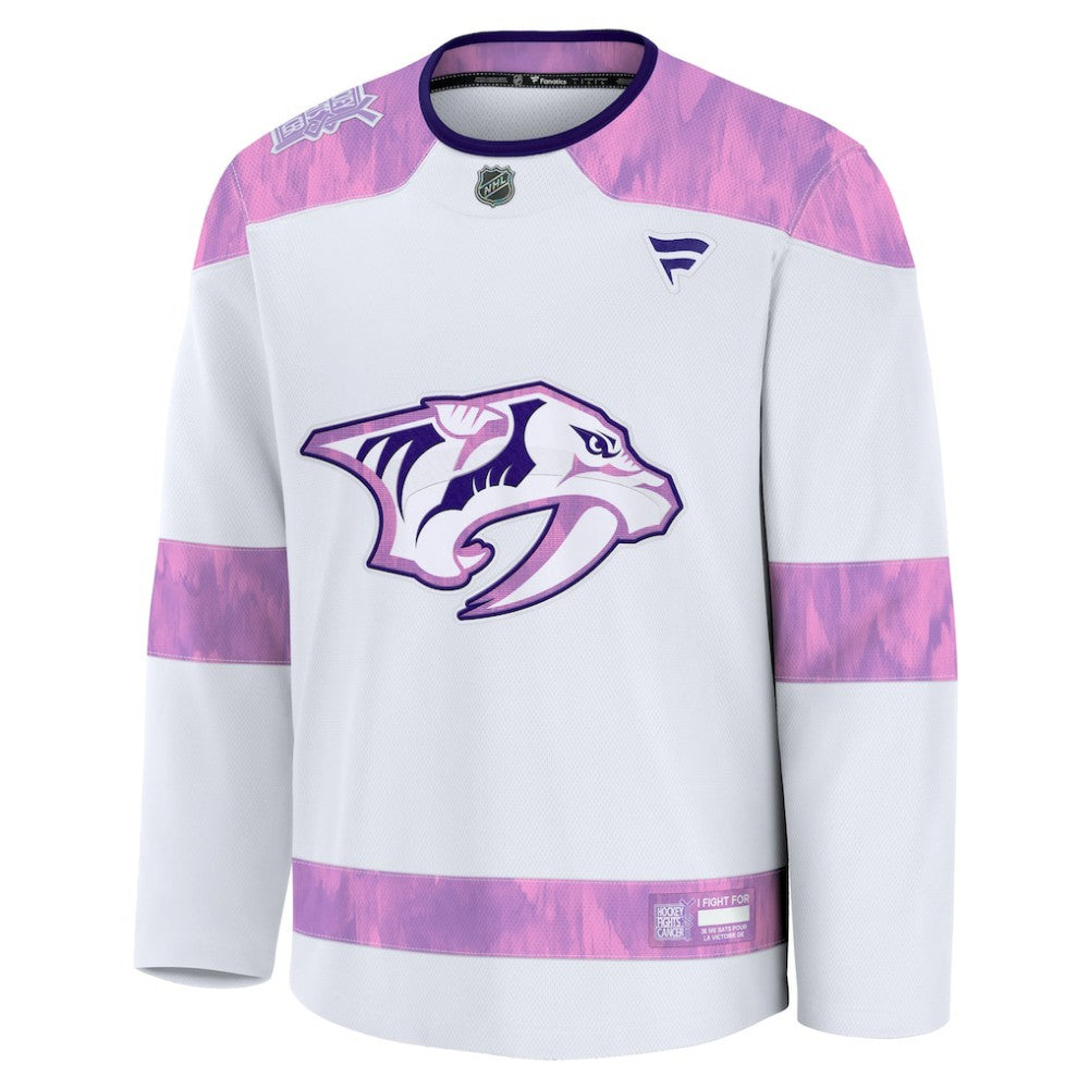 Nashville Predators Fanatics 2024 Hockey Fights Cancer Practice Jersey Outlet