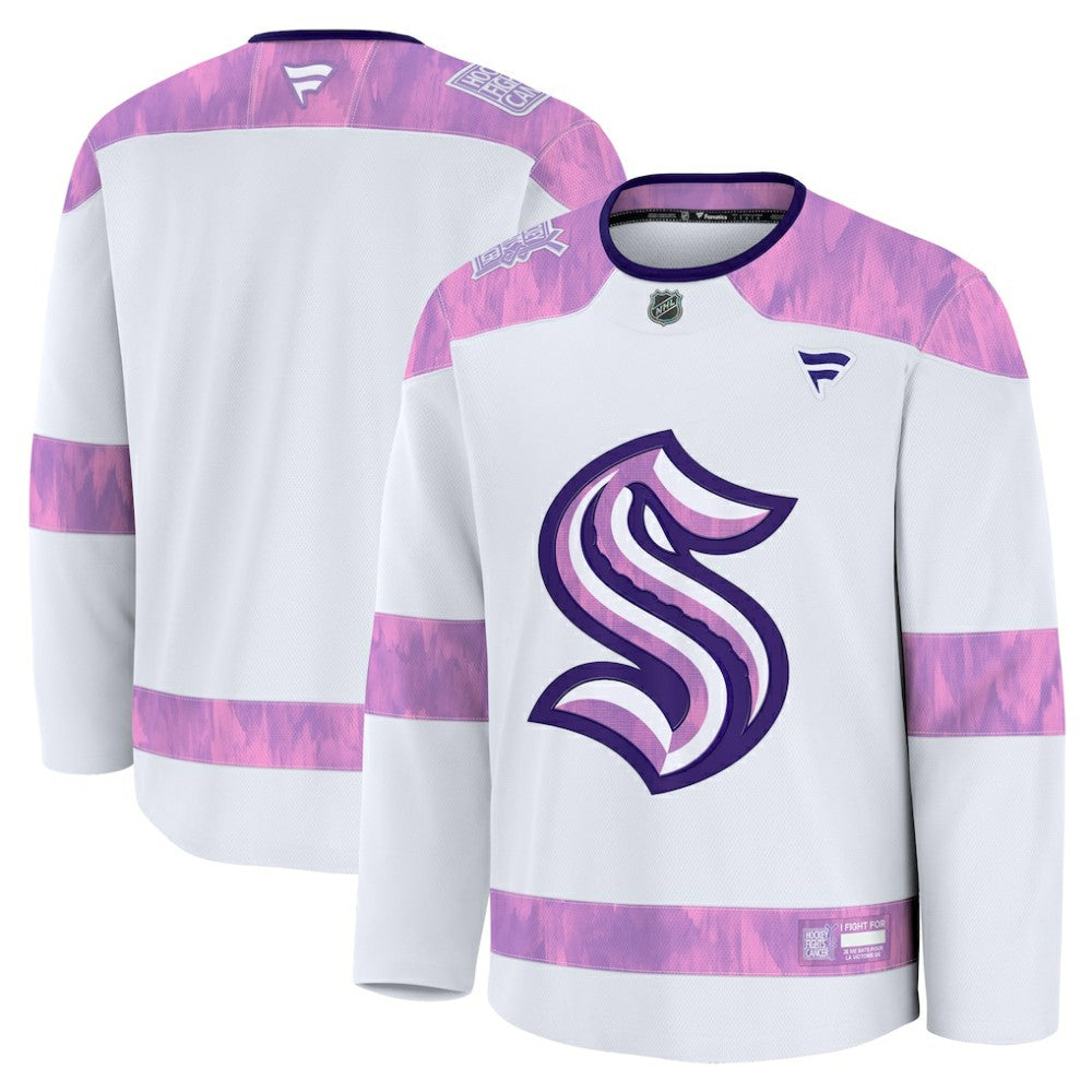 Seattle Kraken Fanatics 2024 Hockey Fights Cancer Practice Jersey For Sale