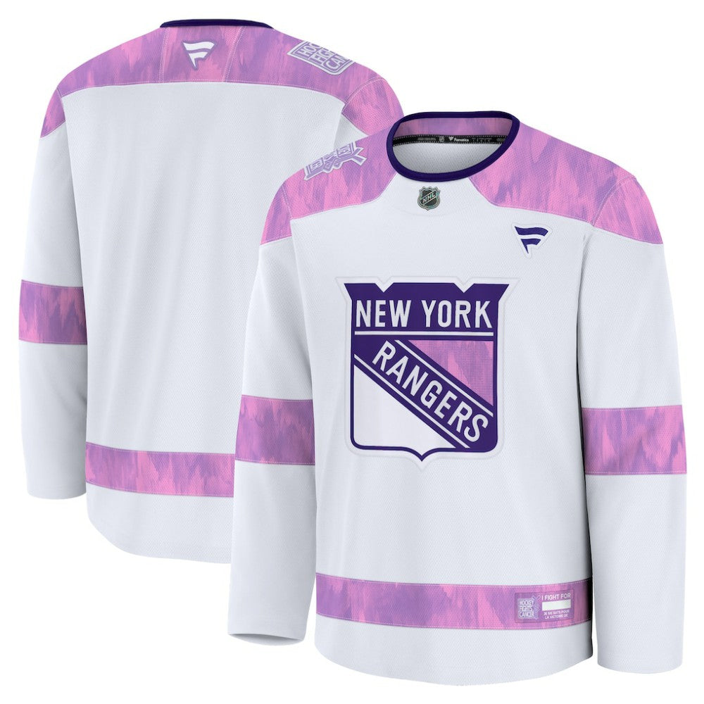 New York Rangers Fanatics 2024 Hockey Fights Cancer Practice Jersey Sale