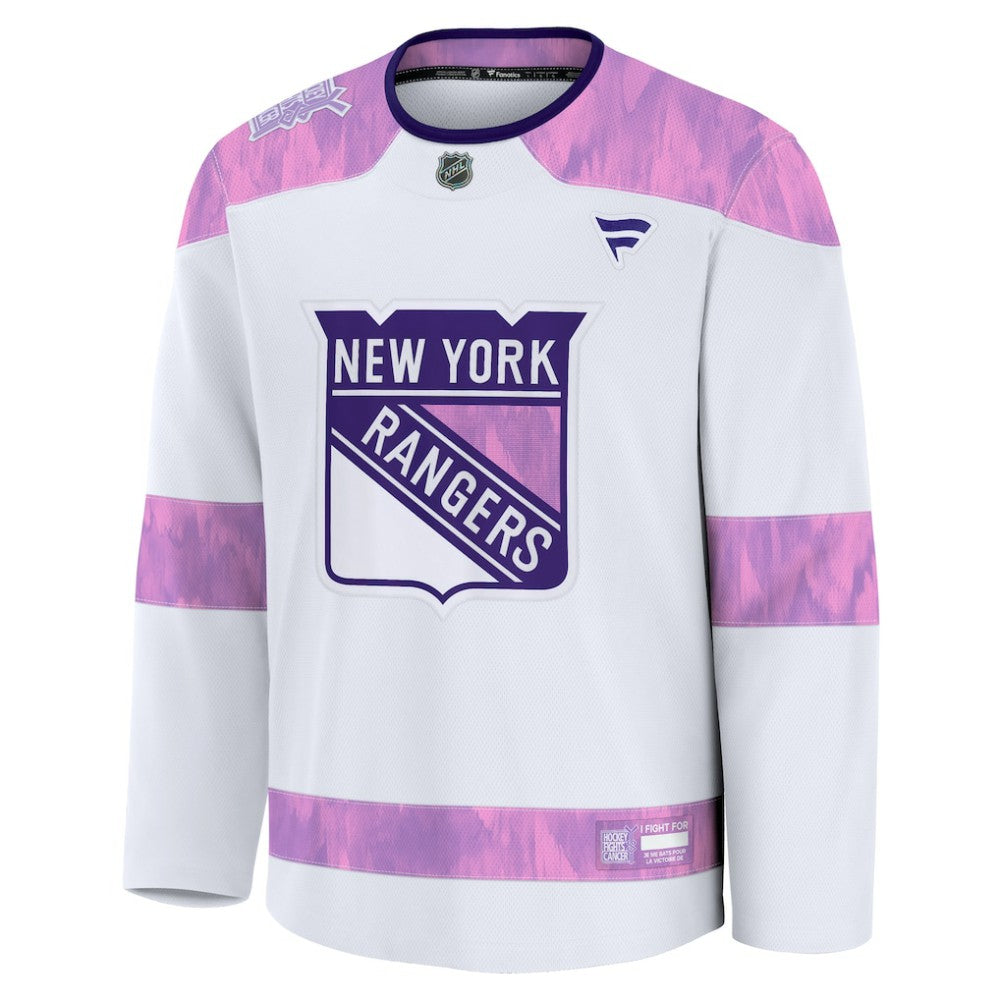 New York Rangers Fanatics 2024 Hockey Fights Cancer Practice Jersey Sale