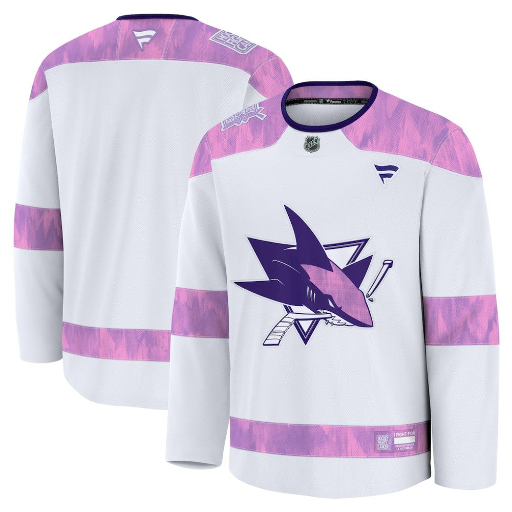 San Jose Sharks Fanatics 2024 Hockey Fights Cancer Practice Jersey Outlet