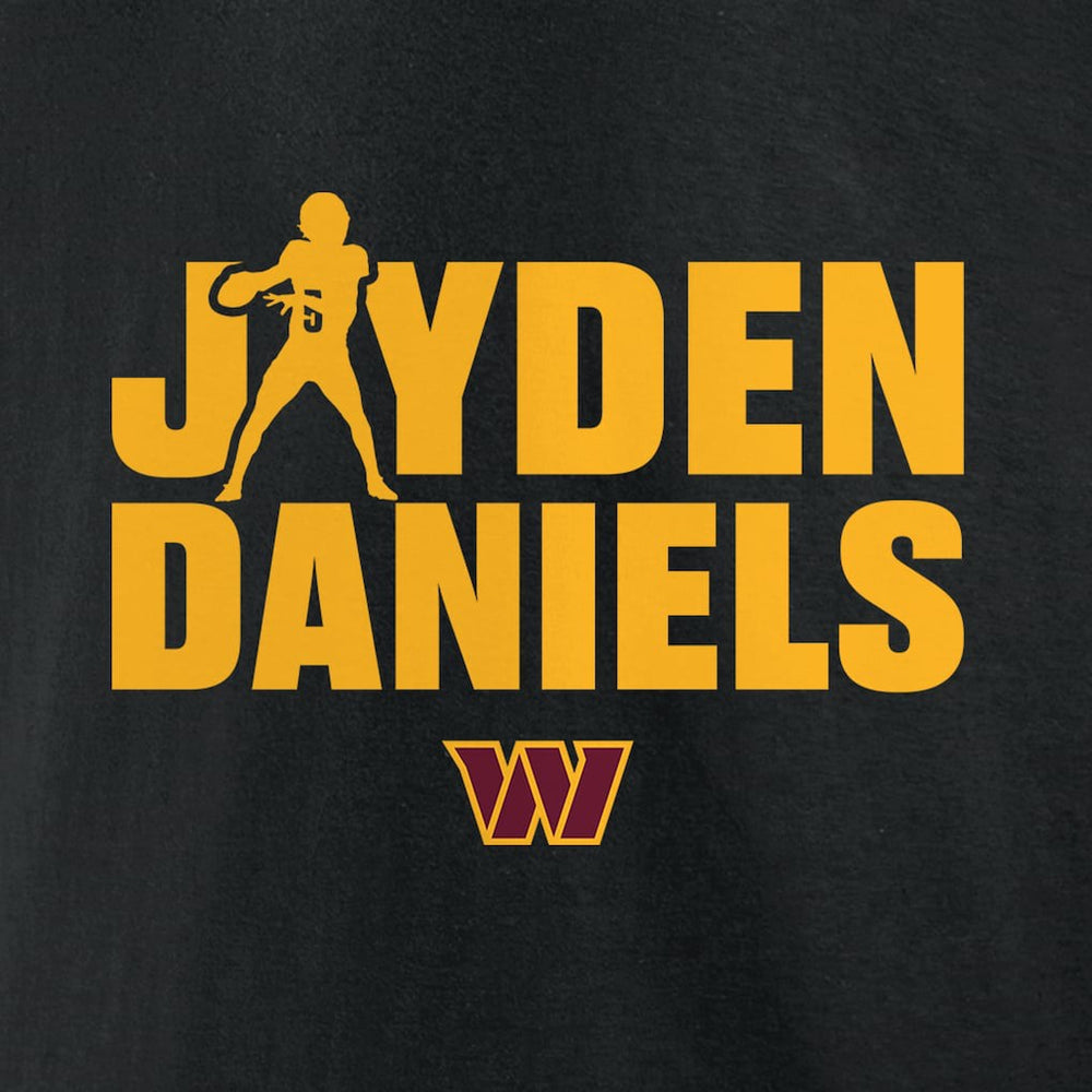 Washington Commanders  Jayden Daniels  Play Motion T-Shirt
