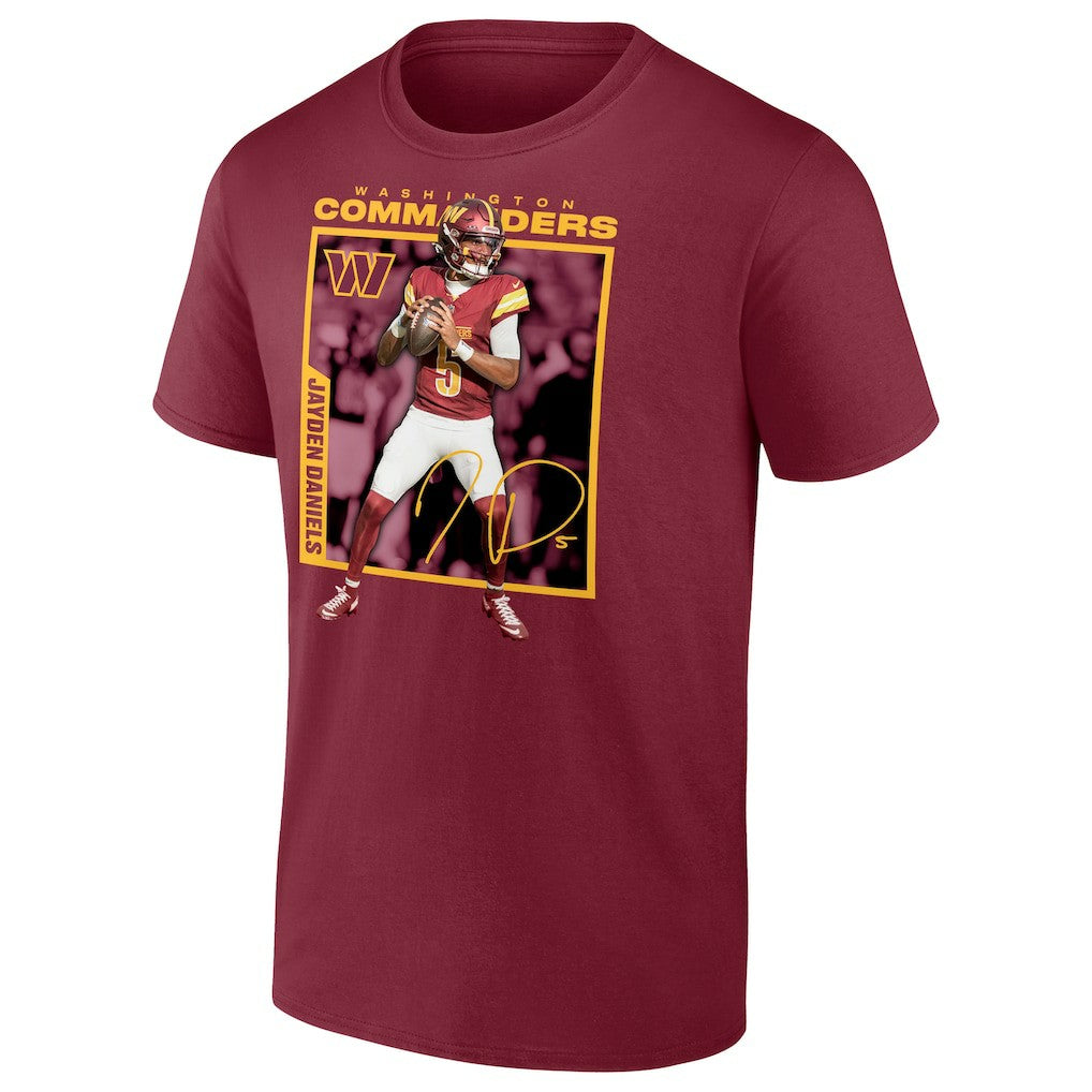 Washington Commanders  Jayden Daniels  Player Frame T-Shirt