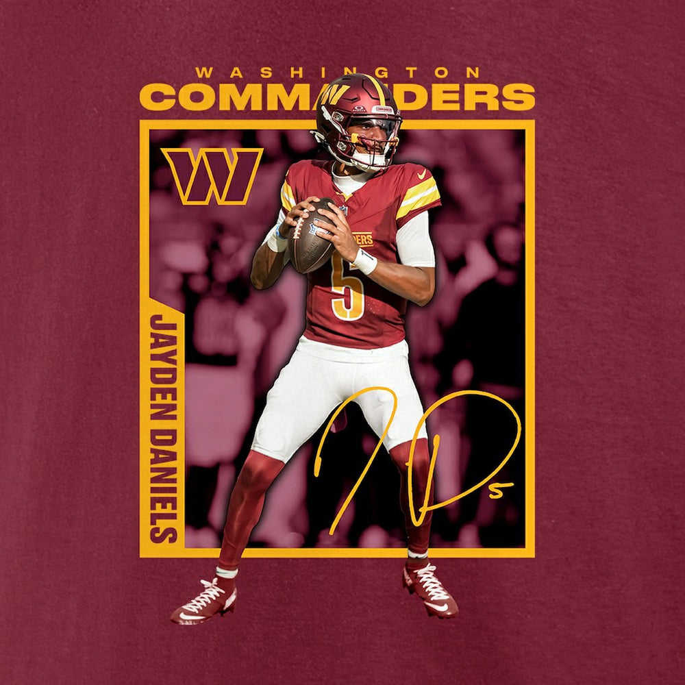 Washington Commanders  Jayden Daniels  Player Frame T-Shirt