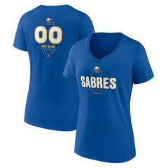 Buffalo Sabres Women's Personalized Name & Number Midfielder V-Neck T-Shirt Outlet