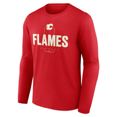Calgary Flames Personalized Name & Number Midfielder Long Sleeve T-Shirt Discount