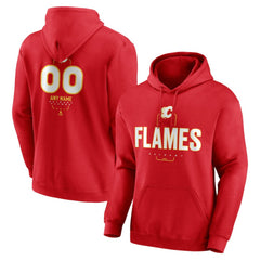 Calgary Flames Personalized Name & Number Midfielder Pullover Hoodie Online