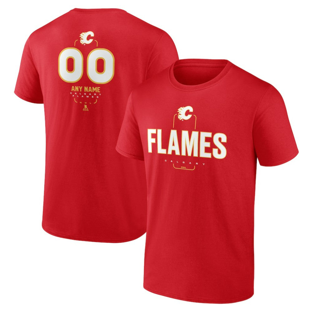 Calgary Flames Personalized Name & Number Midfielder T-Shirt Discount