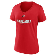 Carolina Hurricanes Women's Personalized Name & Number Midfielder V-Neck T-Shirt Outlet