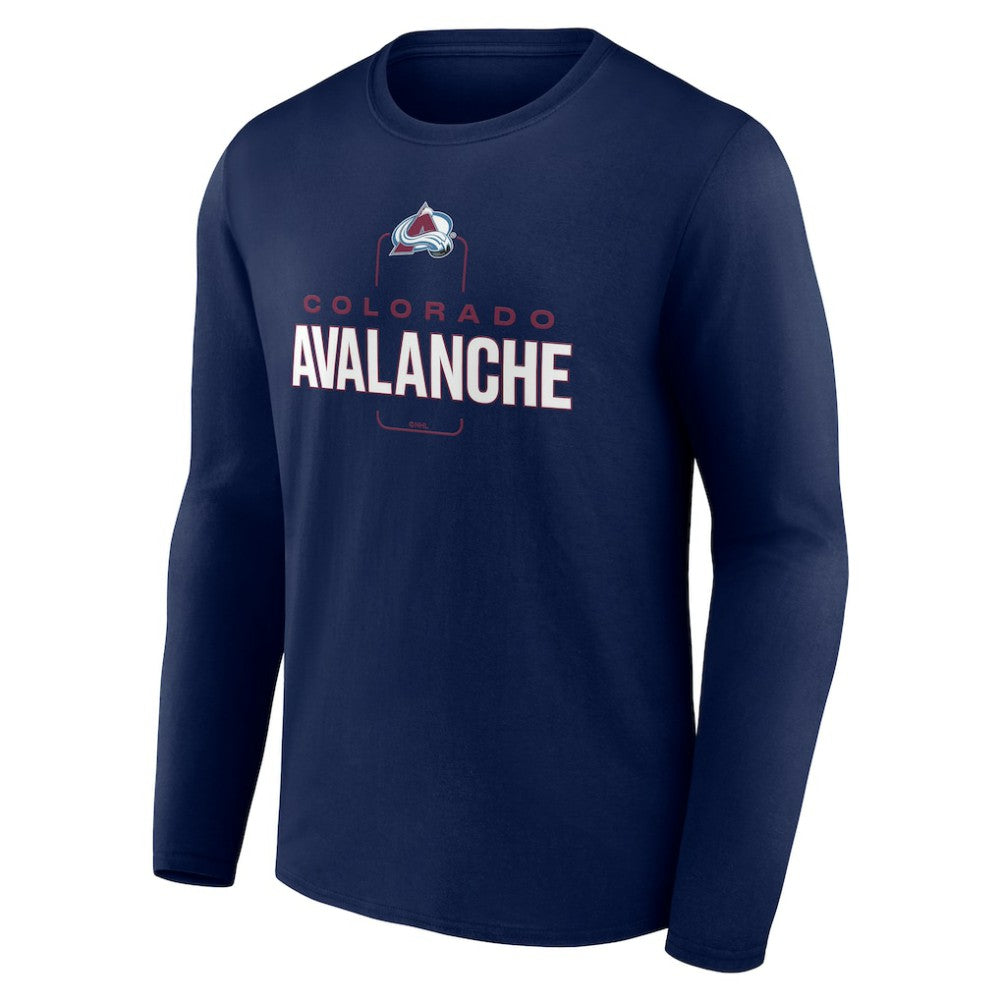 Colorado Avalanche Personalized Name & Number Midfielder Long Sleeve T-Shirt On Sale