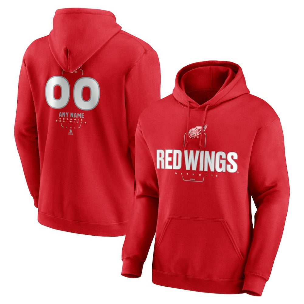 Detroit Red Wings Personalized Name & Number Midfielder Pullover Hoodie Online