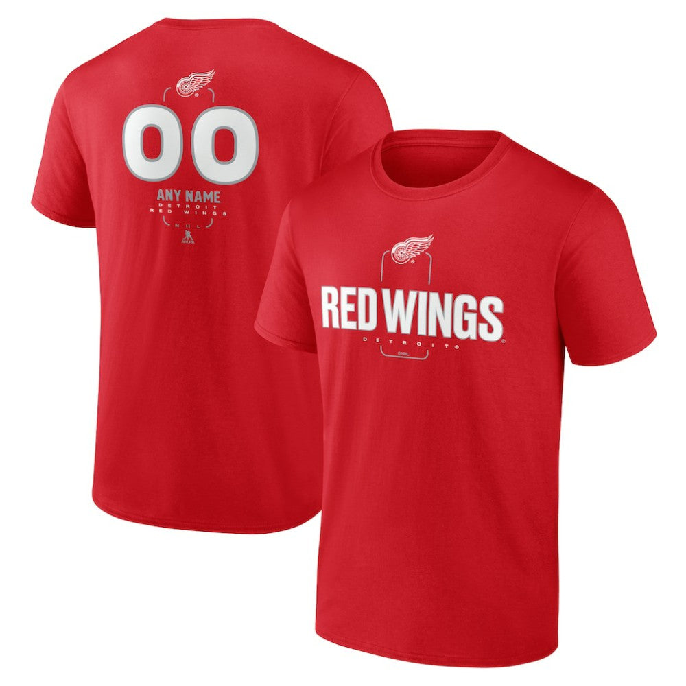 Detroit Red Wings Personalized Name & Number Midfielder T-Shirt Outlet