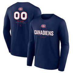 Montreal Canadiens Personalized Name & Number Midfielder Long Sleeve T-Shirt Online