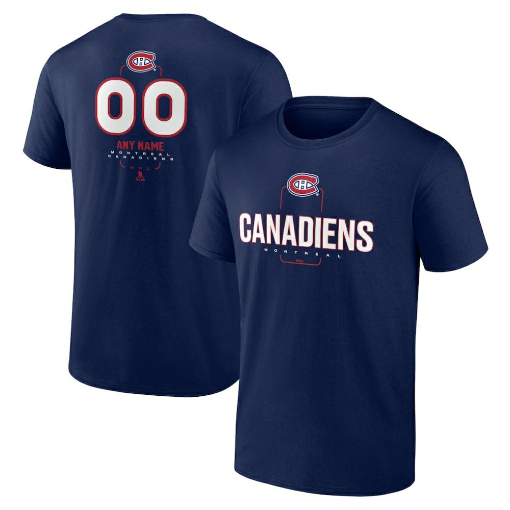 Montreal Canadiens Personalized Name & Number Midfielder T-Shirt Online