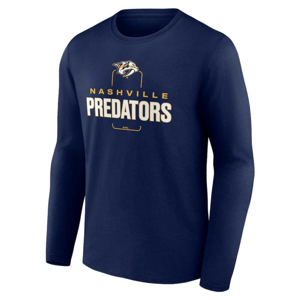 Nashville Predators Personalized Name & Number Midfielder Long Sleeve T-Shirt Outlet