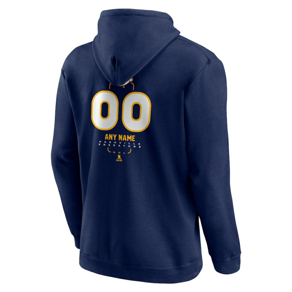 Nashville Predators Personalized Name & Number Midfielder Pullover Hoodie Sale