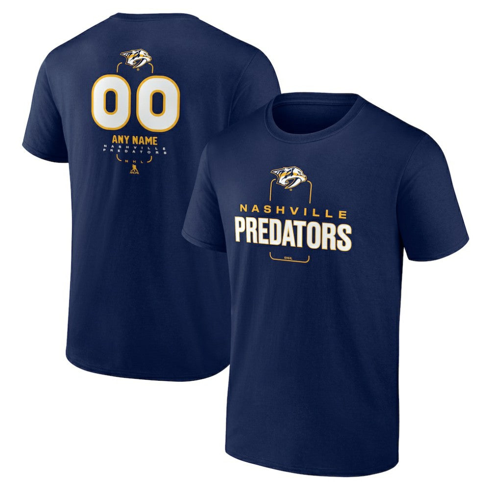 Nashville Predators Personalized Name & Number Midfielder T-Shirt On Sale