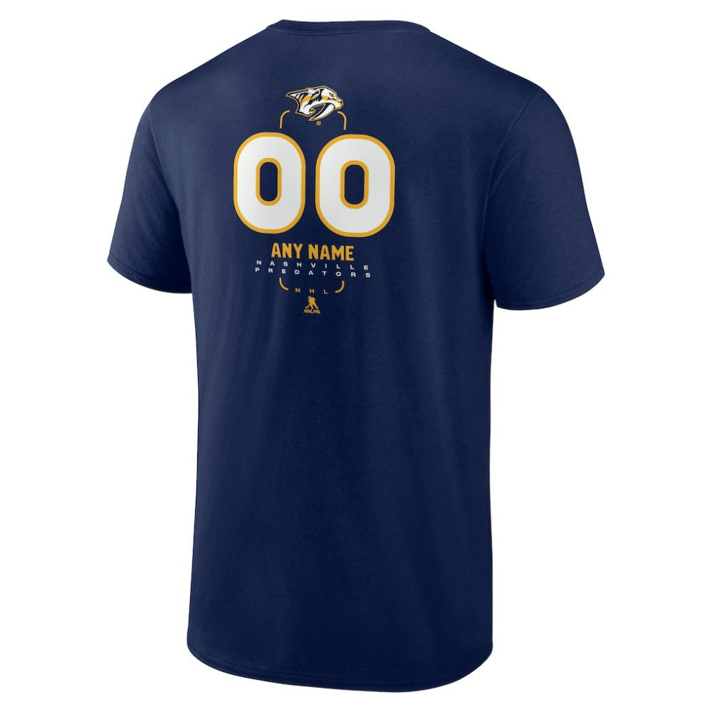 Nashville Predators Personalized Name & Number Midfielder T-Shirt On Sale