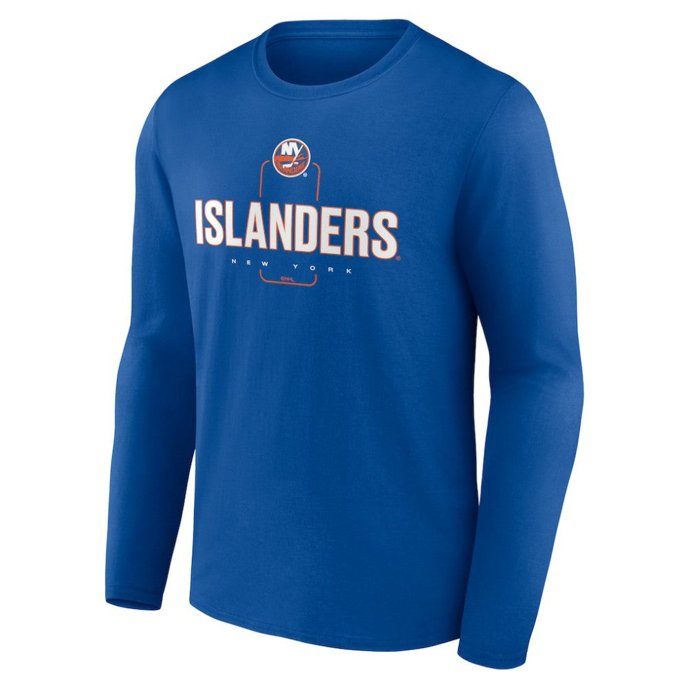 New York Islanders Personalized Name & Number Midfielder Long Sleeve T-Shirt Discount