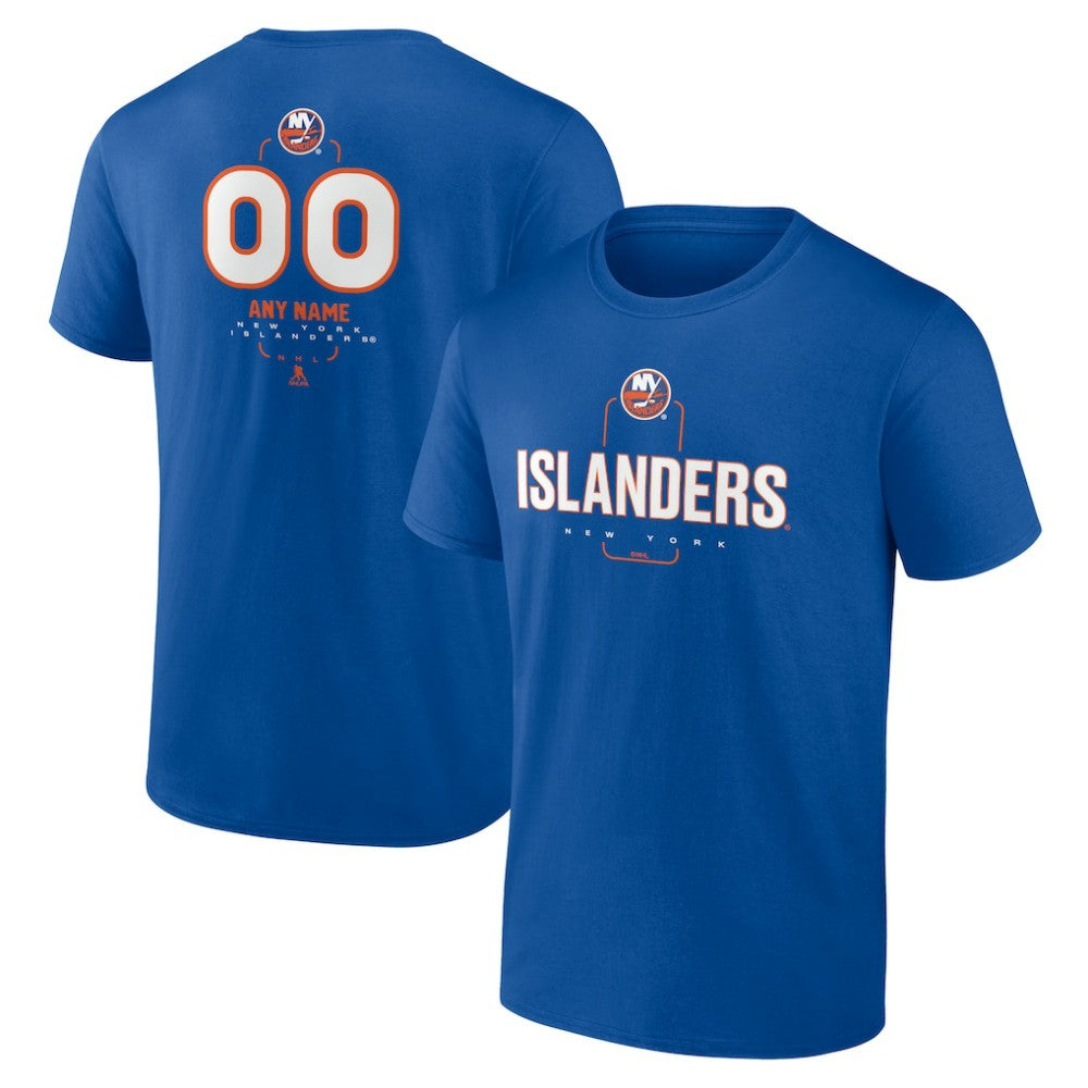 New York Islanders Personalized Name & Number Midfielder T-Shirt Sale