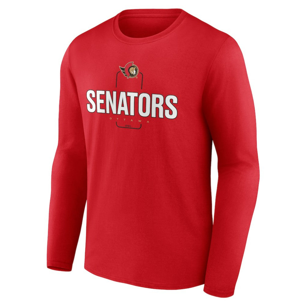Ottawa Senators Personalized Name & Number Midfielder Long Sleeve T-Shirt Outlet