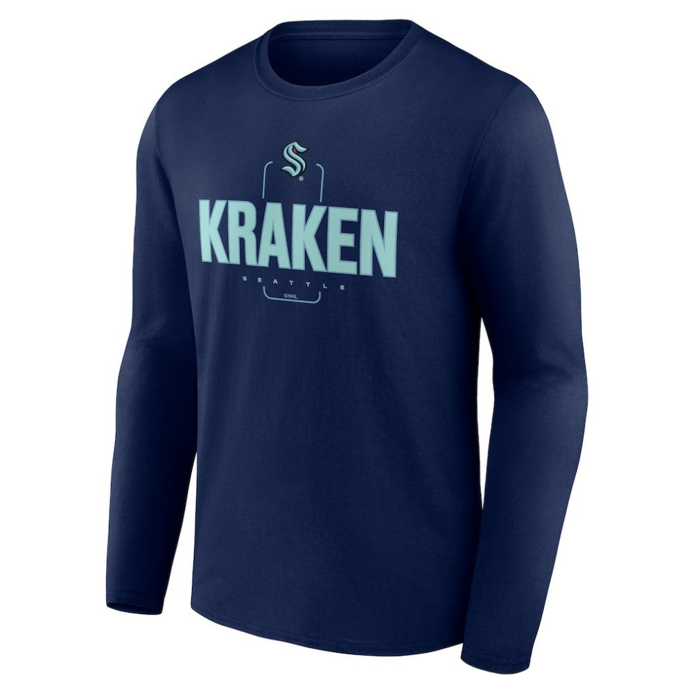 Seattle Kraken Personalized Name & Number Midfielder Long Sleeve T-Shirt Discount