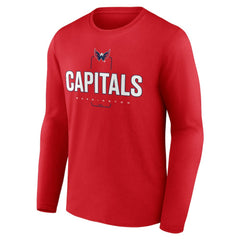 Washington Capitals Personalized Name & Number Midfielder Long Sleeve T-Shirt On Sale