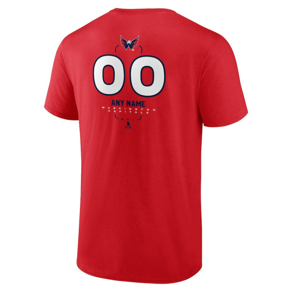 Washington Capitals Personalized Name & Number Midfielder T-Shirt On Sale