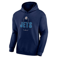 Winnipeg Jets Personalized Name & Number Midfielder Pullover Hoodie Discount