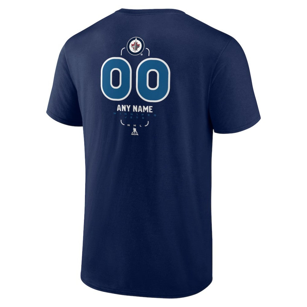 Winnipeg Jets Personalized Name & Number Midfielder T-Shirt On Sale