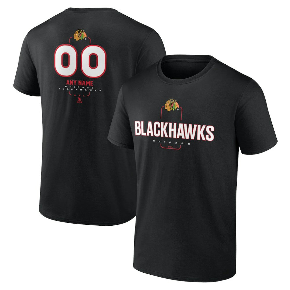 Chicago Blackhawks Personalized Name & Number Midfielder T-Shirt Discount