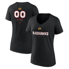 Chicago Blackhawks Women's Personalized Name & Number Midfielder V-Neck T-Shirt Online
