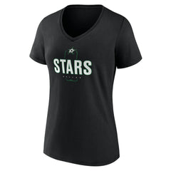 Dallas Stars Women's Personalized Name & Number Midfielder V-Neck T-Shirt Discount