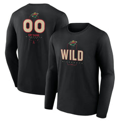 Minnesota Wild Personalized Name & Number Midfielder Long Sleeve T-Shirt On Sale