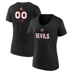 New Jersey Devils Women's Personalized Name & Number Midfielder V-Neck T-Shirt Sale