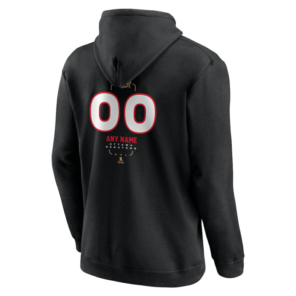 Ottawa Senators Personalized Name & Number Midfielder Pullover Hoodie Discount