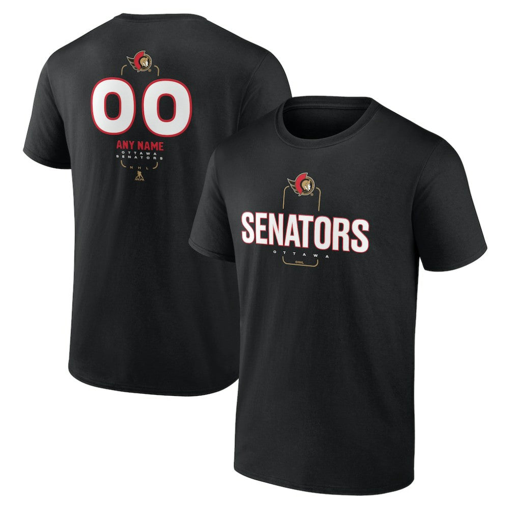 Ottawa Senators Personalized Name & Number Midfielder T-Shirt Discount