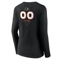 Philadelphia Flyers Women's Personalized Name & Number Midfielder Long Sleeve V-Neck T-Shirt Online