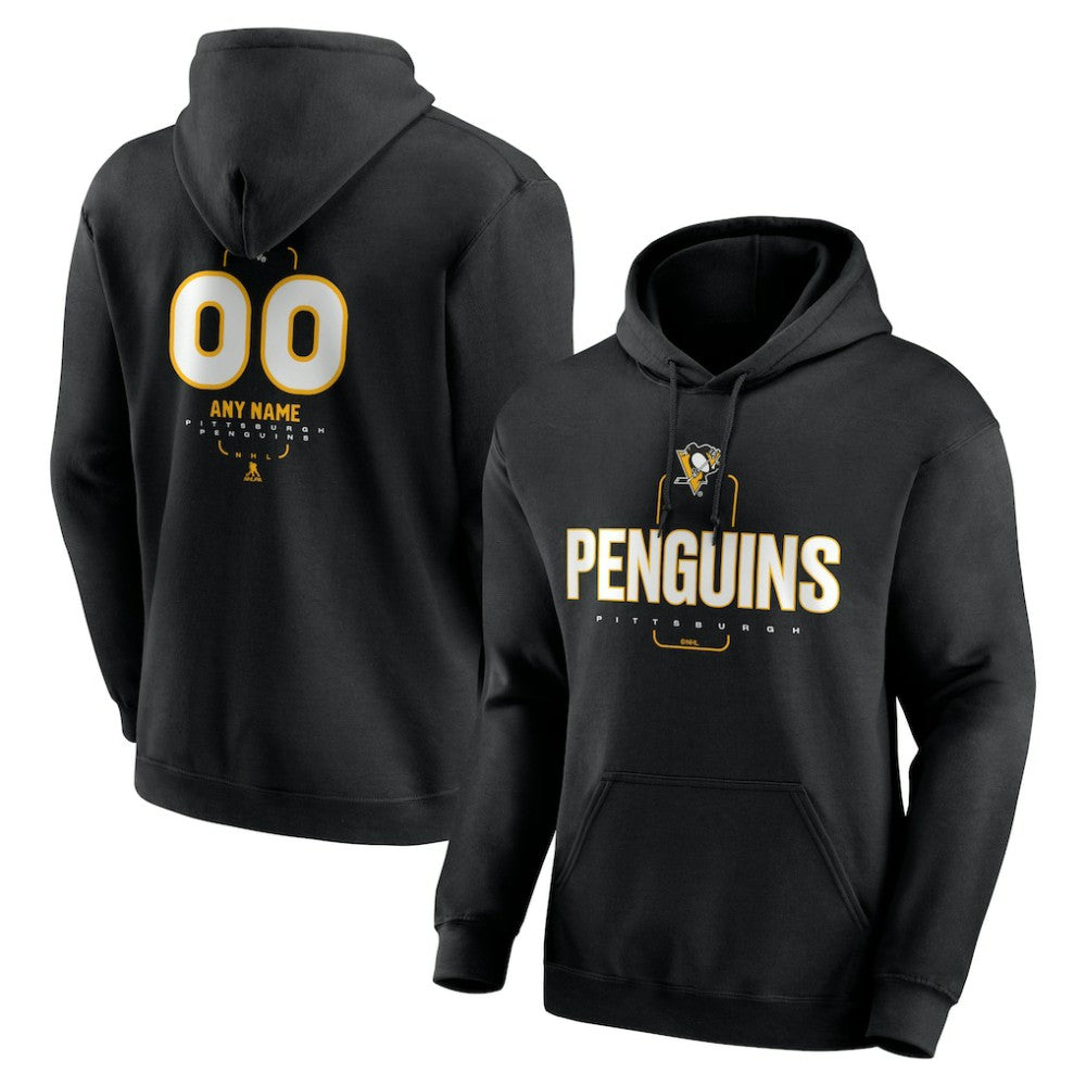 Pittsburgh Penguins Personalized Name & Number Midfielder Pullover Hoodie For Sale